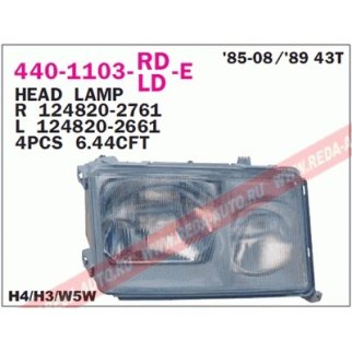Фара левая DEPO 440-1103L-LD-E фото