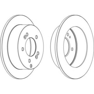 Диск тормозной задний HYUNDAI Sonata/Tucson KIA Magentis/Sportage FERODO DDF1447 фото