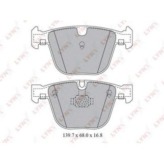 Колодки тормозные задние дисковые к-кт LYNXauto BD-1425 фото