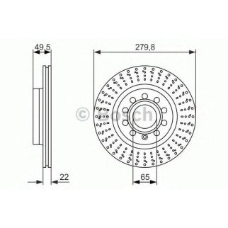 Диск тормозной передний вентилируемый BOSCH 0 986 479 940 фото