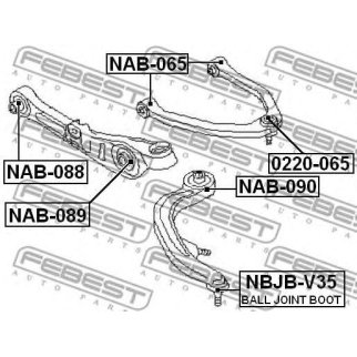 Опора шаровая FEBEST 0220-065 фото