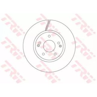 Диск тормозной передний вентилируемый TRW DF6804 фото