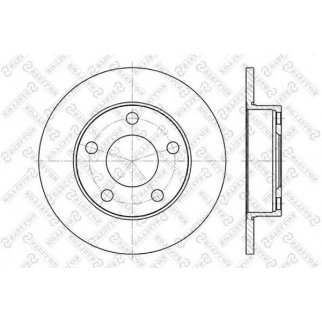 6020-4747-SX_диск тормозной задний! Audi 100/200/A8 1.8-2.8 84-97 фото
