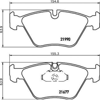 Колодки тормозные дисковые передн BMW: 5 95-03, 5 Touring 97-04 с противошумной пластиной Q+ фото