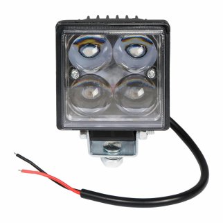 Фара светодиодная квадратная, 4 LED направленный свет, 12W (76х76х46) 12/24V (ALED001) фото 2