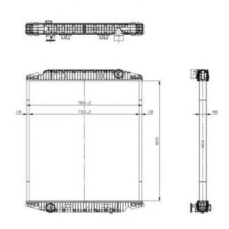 Радиатор основной NRF 519567 фото