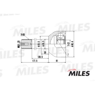 ШРУС TOYOTA LAND CRUISER/HILUX 2.0-4.2 84- нар. фото 3