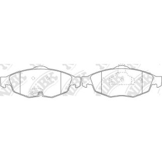 Колодки тормозные передние к-кт NiBK PN0320 фото