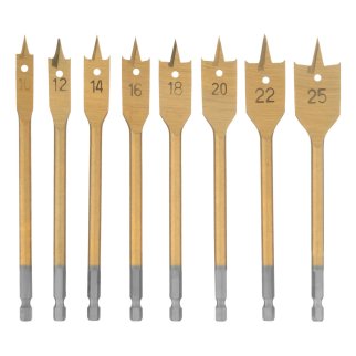 Набор сверл перовых по дереву 10-25мм (в кейсе 8шт.) MATRIX фото 3