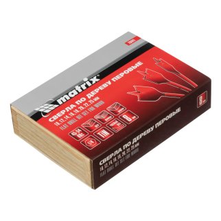 Набор сверл перовых по дереву 10-25мм (в кейсе 8шт.) MATRIX фото 8