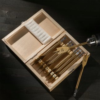 Набор сверл перовых по дереву 10-25мм (в кейсе 8шт.) MATRIX фото 1