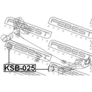 Сайлентблок задней подвески FEBEST KAB-025 фото