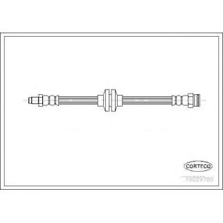 Шланг тормозной CORTECO 19029780 фото