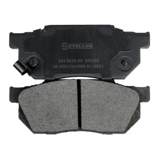 204 002B-SX_колодки дисковые п.! с антискр. пл. Honda Civic 1.3-1.6 87-91/1.3 16V 91-95 фото 3