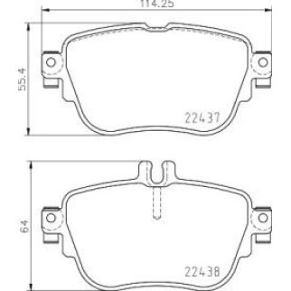 Колодки тормозные задние к-кт TEXTAR 22437 01 фото