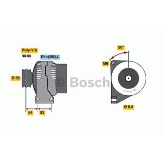 Генератор BOSCH 0 986 041 150 фото