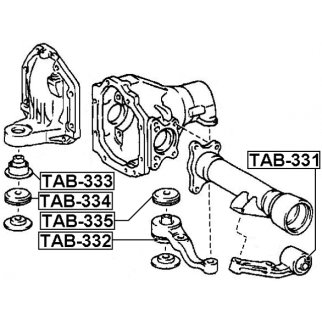 Сайлентблок FEBEST TAB-334 фото 2