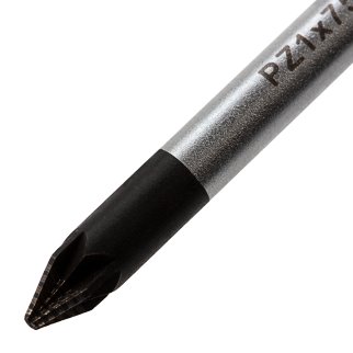 Отвертка PZ1 x 75 мм, S2, трехкомпонентная ручка GROSS фото 3