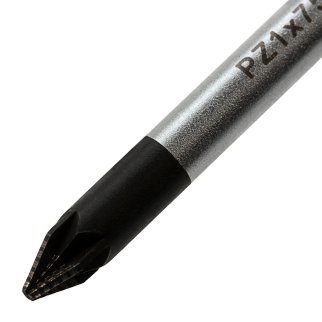 Отвертка PZ1 x 75 мм, S2, трехкомпонентная ручка GROSS фото 3