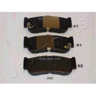 Колодки тормозные Japanparts PP-H08AF фото