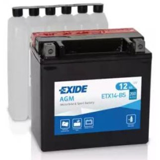 Аккумулятор мото EXIDE ETX14-BS фото