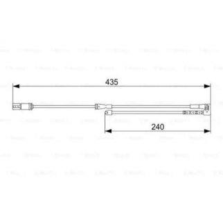 Датчик износа колодок BOSCH _1 987 473 543 фото