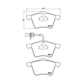 Колодки тормозные передние к-кт brembo P 85 062 фото