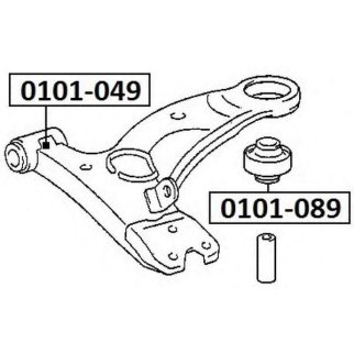 Сайлентблок переднего нижнего рычага задний фото