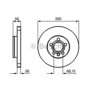 Диск тормозной BOSCH 0 986 479 037 фото