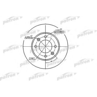Диск тормозной PATRON PBD4185 фото