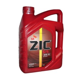 Масло трансмиссионное ZIC 80W90 G-5 4л. фото