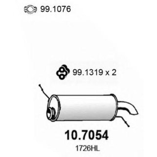 Глушитель основной ASSO 10.7054 фото
