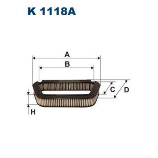 Фильтр салона FILTRON K 1118A фото