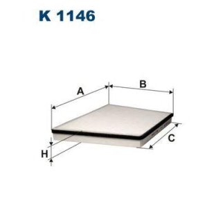 Фильтр салона FILTRON K 1146 фото