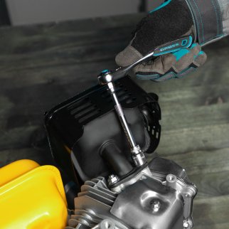 Набор торцевых головок ,трещетка 120 зубьев 12 предметов 1/4 // Gross фото 1