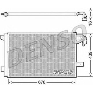 Радиатор кондиционера DENSO DCN32063 фото