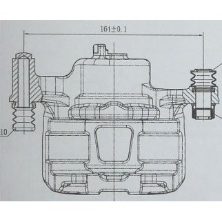 Суппорт тормозной передний TRIALLI CF 084703 фото 4