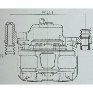Суппорт тормозной передний TRIALLI CF 084703 фото 4