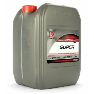 Масло моторное Лукойл Супер SG/CD 10W-40 полусинтетическое 20 л 17363 фото