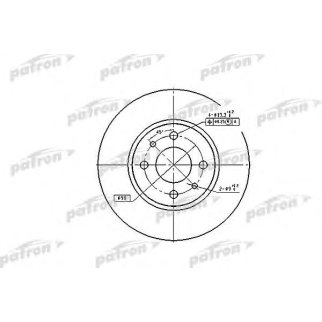 Диск тормозной PATRON PBD1790 фото
