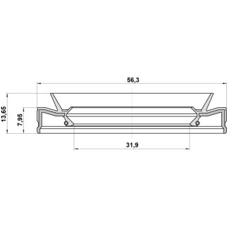 Сальник привода 33x56x8x13.7 фото 2