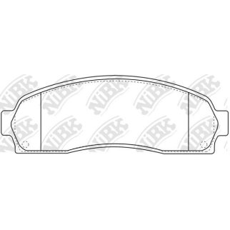 Колодки тормозные передние к-кт NiBK PN0378 фото