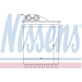 Радиатор отопителя Nissens 72040 фото