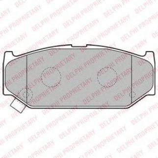 Колодки тормозные передние к-кт DELPHI LP2182 фото