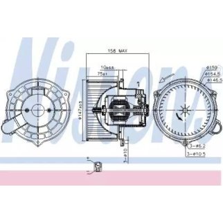 Мотор печки отопителя салона фото