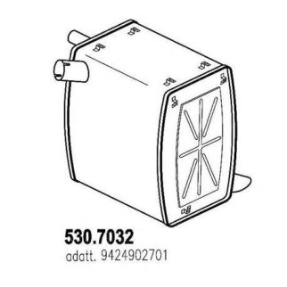Глушитель основной ASSO 530.7032 фото