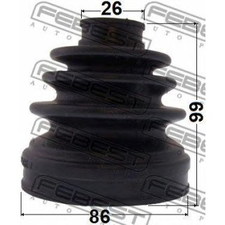 1415-NARH_к-кт пыльника ШРУСа внутреннего! SsangYong New Action G20/D20 10> фото