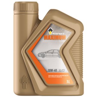 Масло моторное Rosneft Maximum 10W-40 полусинтетическое 1 л 40814332 фото