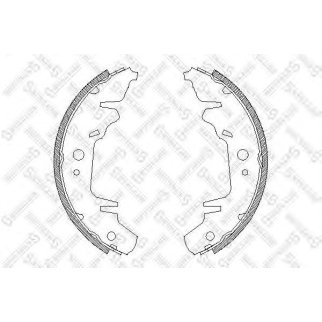 031 100-SX_колодки барабанные!  KIA Carnival all 99>, Chrysler Voyager all 96> фото