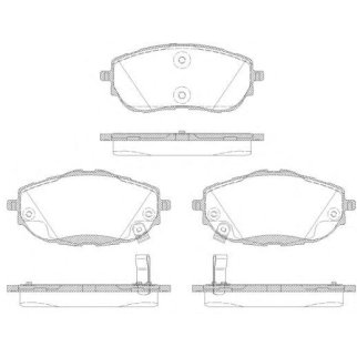 Колодки тормозные передние к-кт REMSA 1561.02 фото